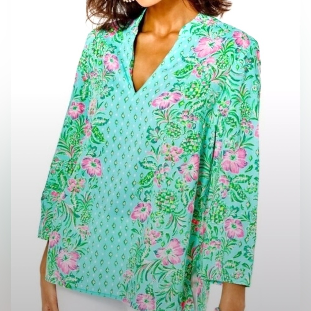 Lilly Pulitzer Luna Bay Tunic Size XL